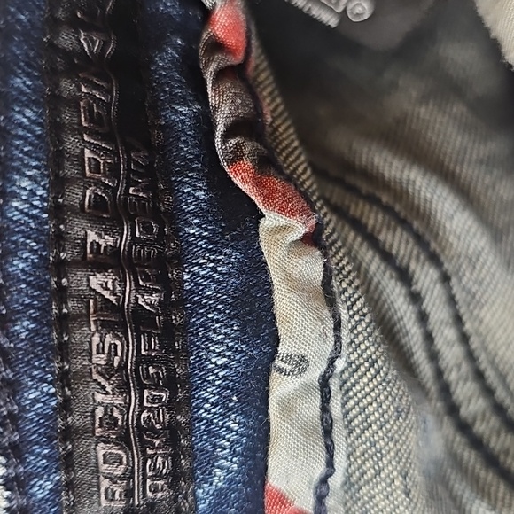 Rockstar Original Boys Distressed Flare Denim Jeans, Size 16 - Picture 3 of 3